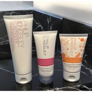 PHILIP KINGSLEY ELASTICIZER 2.5 oz + 1.35 oz + Mayan Vanilla 1.35 Oz NWOB